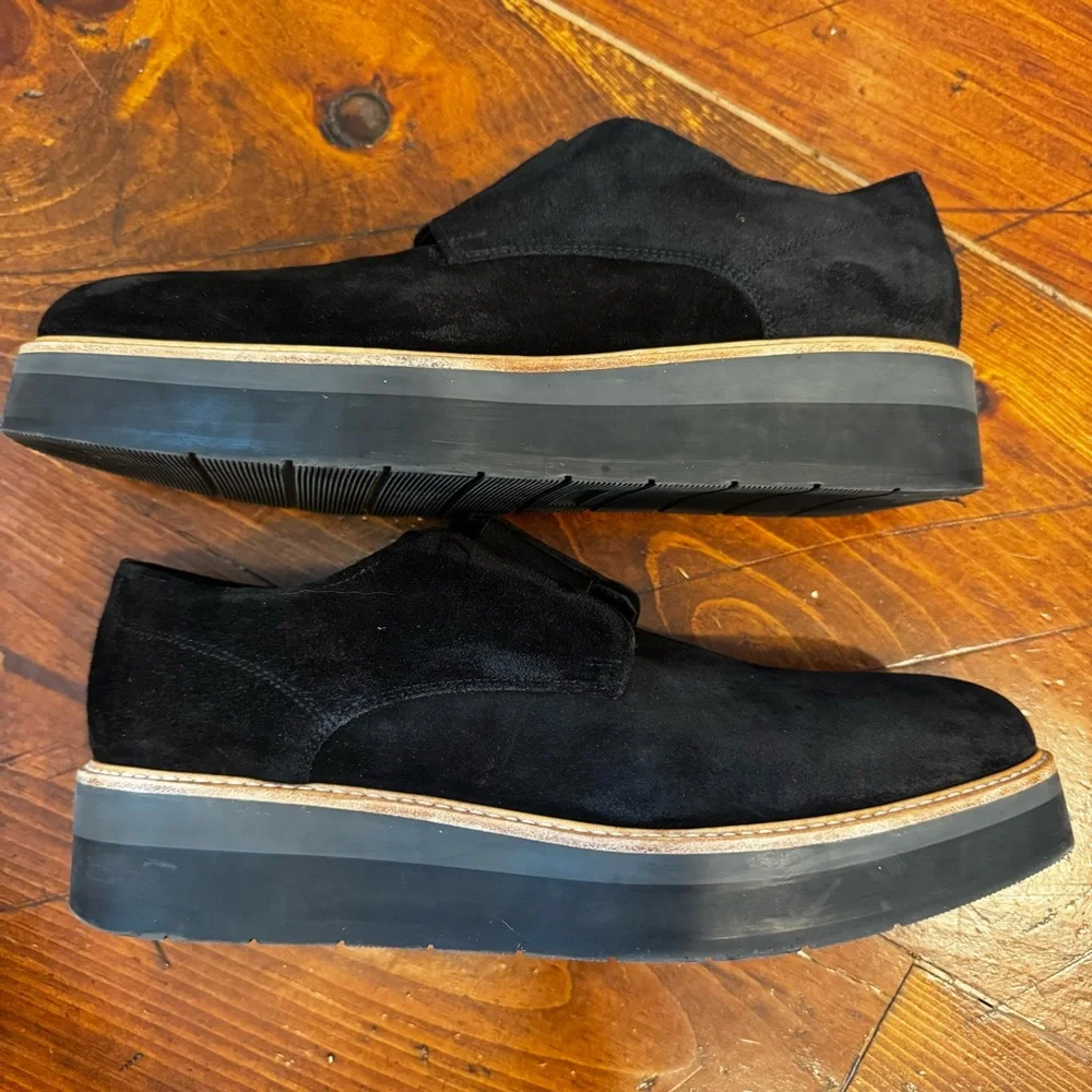 Vince Davy Slip-On Platform Suede Oxford‎ Loafers Women's